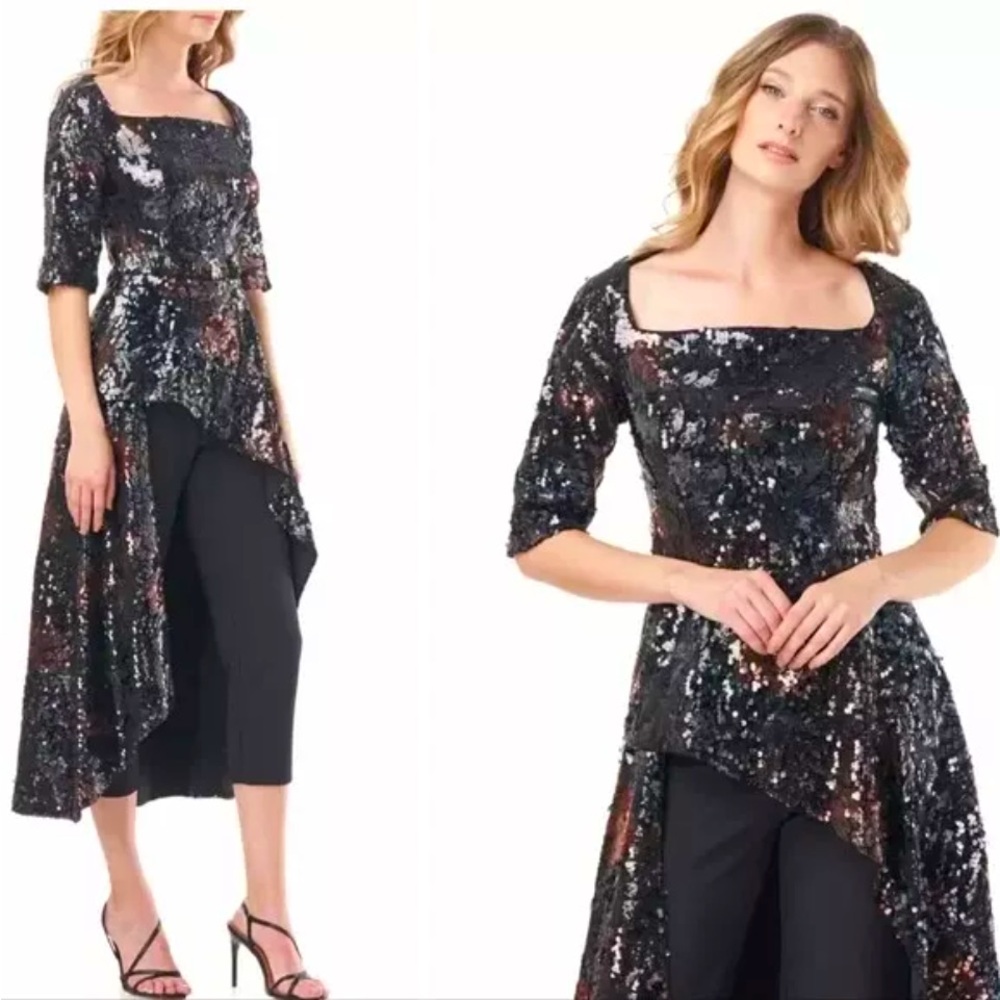 Kay Unger Sequin dress/pants